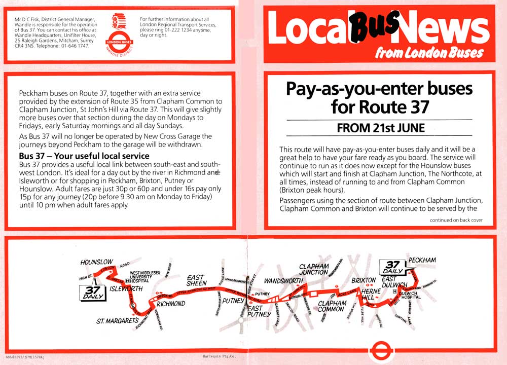 June 1986 leaflet