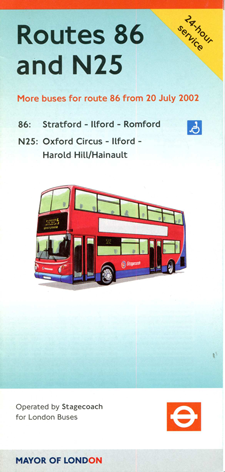 leaflet 2002. click for timetable