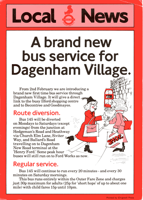 February 1985 leaflet