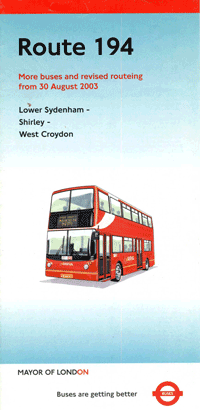 2003 leaflet, click for timetable