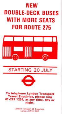 275 leaflet, click for timetable