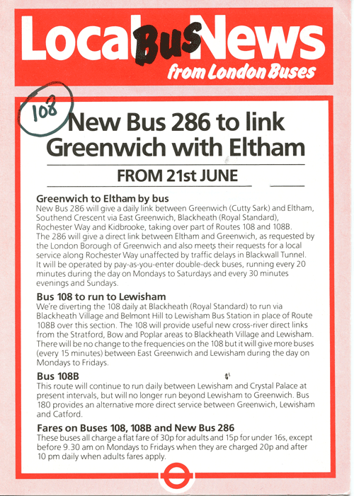 JUNE 1986 LEAFLET