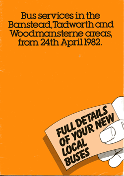 Banstead changes April 1982, click for Route 164 times