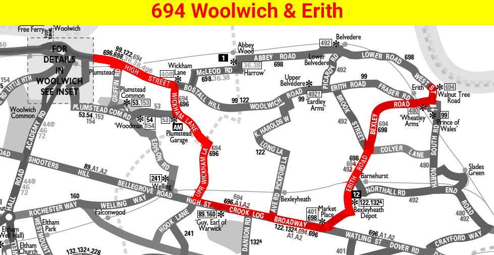 Taken from 1940 map drawn by Mike Harris