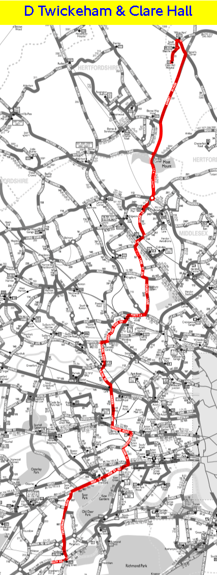 Taken from 1958 map drawn by Mike Harris
