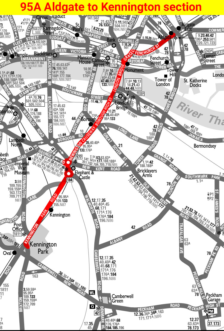 Map of Central. Section