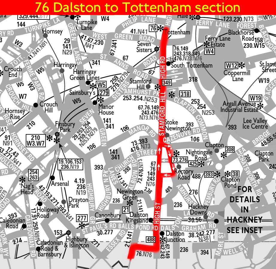 London Bus Route 76