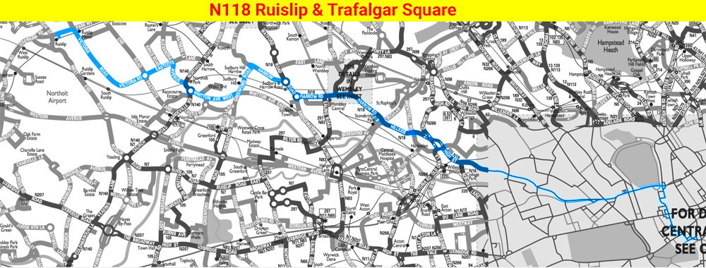 N118 map adapted, drawn by Mike Harris
