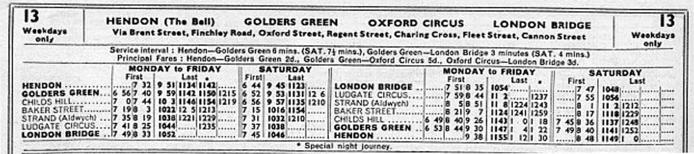 October 1934 first and last times