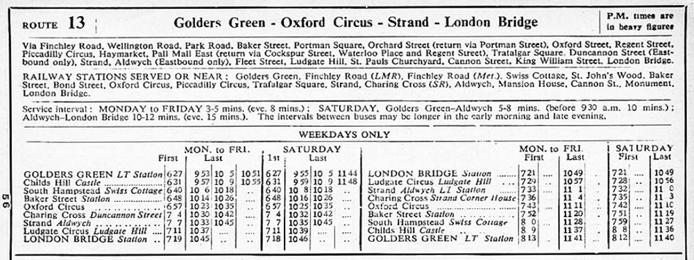 November 1958 first and last times