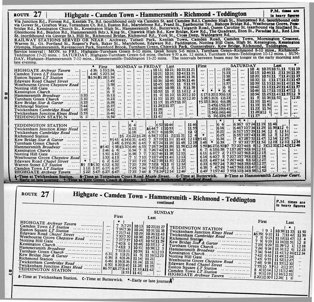 January 1967 first and last times