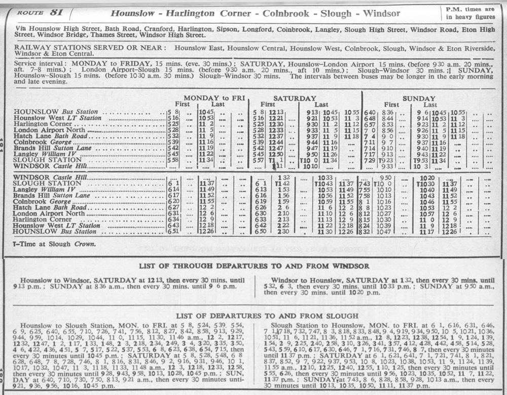 May 1962 First and last times