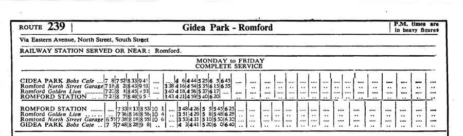 1958 full timetable